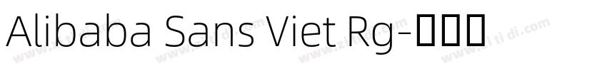 Alibaba Sans Viet Rg字体转换